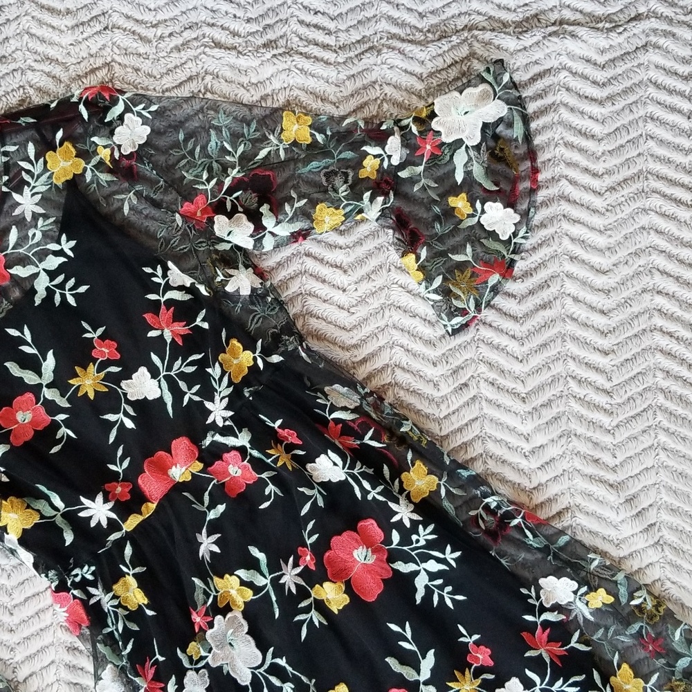 Embroidered Floral Dress
